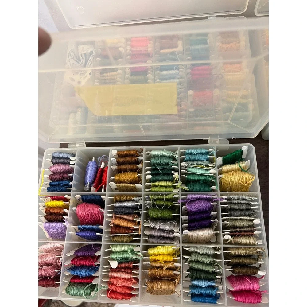3 Cases Bag DMC Carded/Numbered Embroidery Floss Thread Needlepoint Cross Stitch - Picture 3 of 5